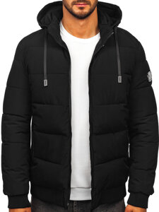 Homme Blouson d'hiver matelassé Noir Bolf 31M5023