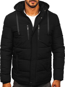 Homme Blouson d'hiver matelassé Noir Bolf 31M5027