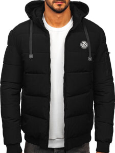 Homme Blouson d'hiver matelassé Noir Bolf 31M5028