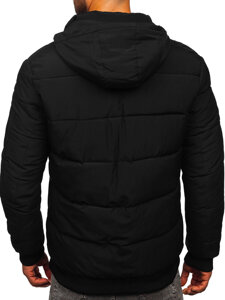 Homme Blouson d'hiver matelassé Noir Bolf 31M5028