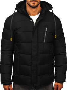 Homme Blouson d'hiver matelassé Noir Bolf 57M7505