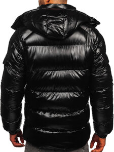 Homme Blouson d'hiver matelassé Noir Bolf R20017