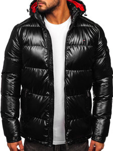 Homme Blouson d'hiver matelassée oversize Noir Bolf EX2138B