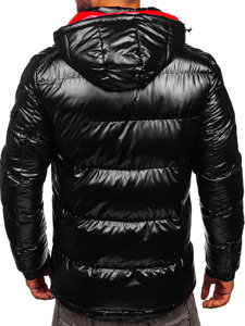 Homme Blouson d'hiver matelassée oversize Noir Bolf EX2138B