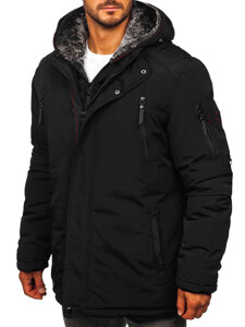 Homme Blouson d'hiver parka Noir Bolf 5M3128