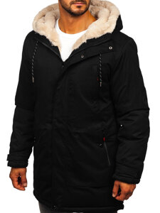 Homme Blouson d'hiver parka Noir Bolf 5M3132