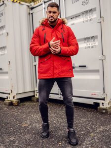 Homme Blouson d'hiver parka alaska Rouge Bolf WX032AA