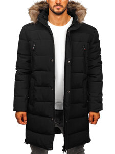 Homme Blouson d'hiver parka matelassé Noir Bolf 25M9803