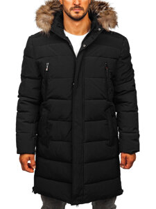 Homme Blouson d'hiver parka matelassé Noir Bolf 25M9803