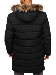 Homme Blouson d'hiver parka matelassé Noir Bolf 25M9803