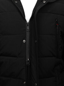 Homme Blouson d'hiver parka matelassé Noir Bolf 25M9803