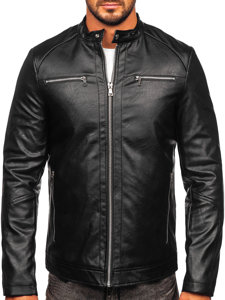 Homme Blouson en cuir Noir Bolf 11Z8003-A