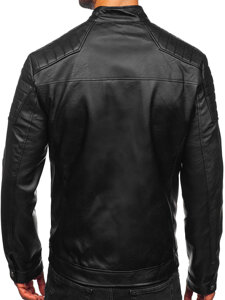 Homme Blouson en cuir Noir Bolf 11Z8139