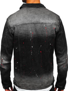 Homme Blouson en jean Noir Bolf MJ542N