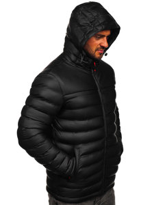 Homme Blouson matelassée d'hiver Noir Bolf 22M326