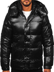 Homme Blouson matelassée d'hiver Noir Bolf 9970