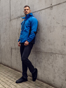 Homme Blouson softshell Bleu Bolf T019A