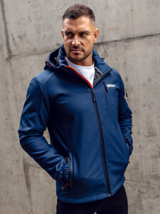 Homme Blouson softshell Bleu foncé Bolf BK122A