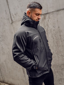 Homme Blouson softshell Noir Bolf T019A