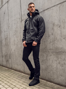 Homme Blouson softshell Noir Bolf T019A