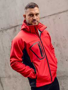 Homme Blouson softshell Rouge Bolf T019A