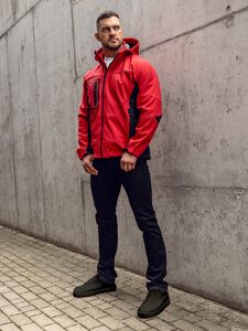 Homme Blouson softshell Rouge Bolf T019A