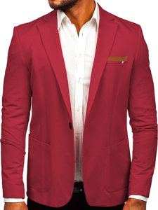 Homme Casual Veste Bordeaux Bolf 1652