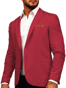 Homme Casual Veste Bordeaux Bolf 1652