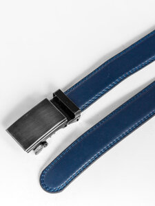 Homme Ceinture en cuir Bleu foncé Bolf C007