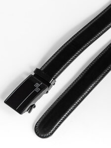 Homme Ceinture en cuir Noir Bolf 019