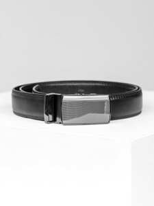 Homme Ceinture en cuir Noir Bolf 101