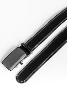 Homme Ceinture en cuir Noir Bolf 101