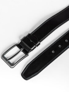 Homme Ceinture en cuir Noir Bolf 831-1