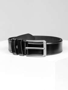 Homme Ceinture en cuir Noir Bolf 831-3