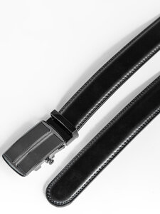 Homme Ceinture en cuir Noir Bolf C002