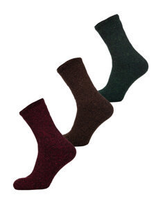 Homme Chaussettes thermiques épaisses d'hiver Multicolore-2 Bolf A8990-2-3P 3PACK