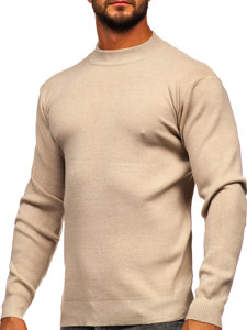 Homme Col roulé basique Beige Bolf S8561