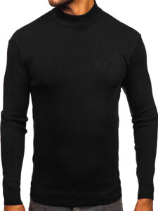 Homme Col roulé basique Noir Bolf H2402