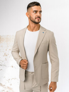 Homme Costume casual Beige ciel Bolf 09