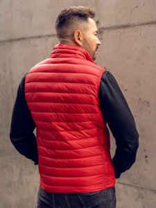 Homme Gilet matelassé Rouge Bolf HDL88001A