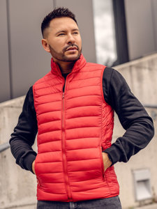 Homme Gilet matelassé Rouge Bolf LY32A