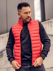 Homme Gilet matelassé Rouge Bolf LY32A