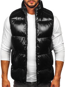 Homme Gilet matelassé épais Noir Bolf 9968