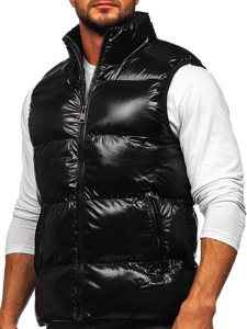 Homme Gilet matelassé épais Noir Bolf 9968