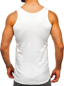 Homme Maillot de corps basique Blanc Bolf 6000-3P