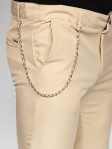 Homme Pantalon chino en matériau Beige Bolf 0059