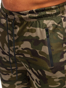 Homme Pantalon court camo Vert Bolf JX865