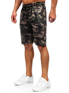 Homme Pantalon court camo Vert foncé Bolf JX862