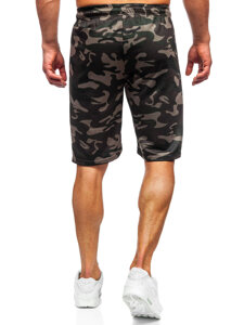 Homme Pantalon court camo Vert foncé Bolf JX862