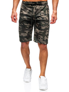 Homme Pantalon court camo Vert foncé Bolf JX865